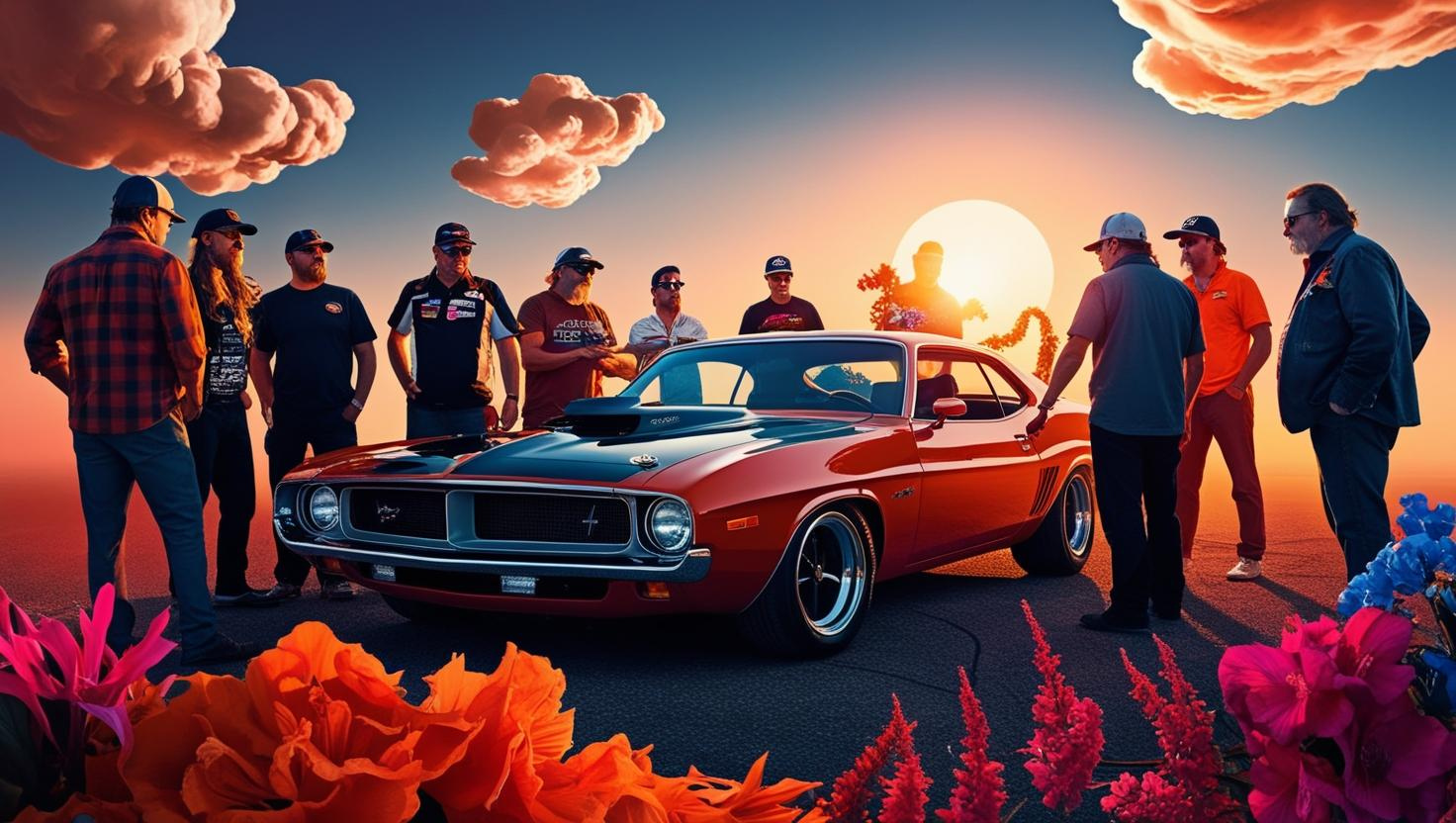 Car enthusiasts gathering