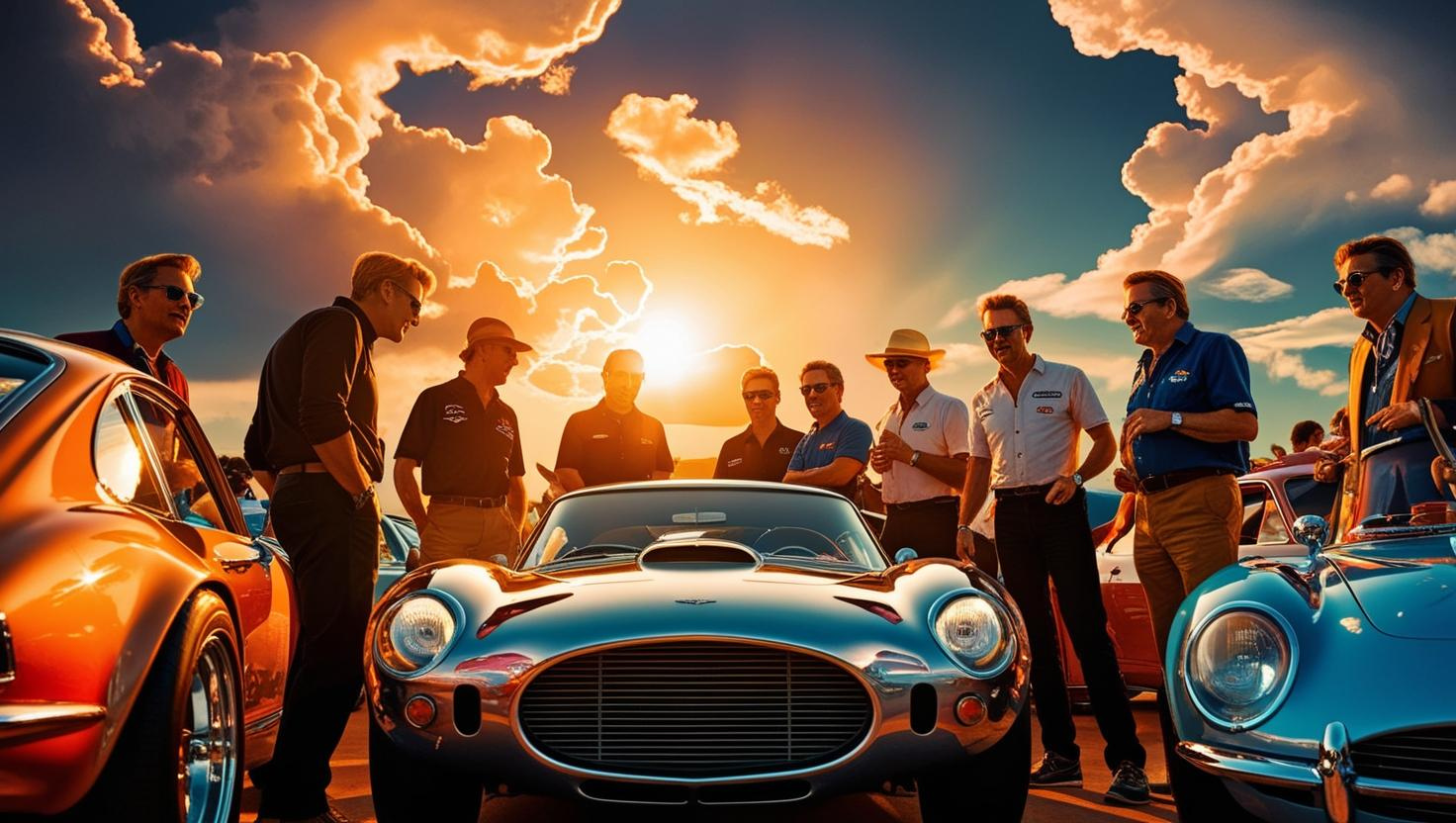 Car enthusiasts gathering