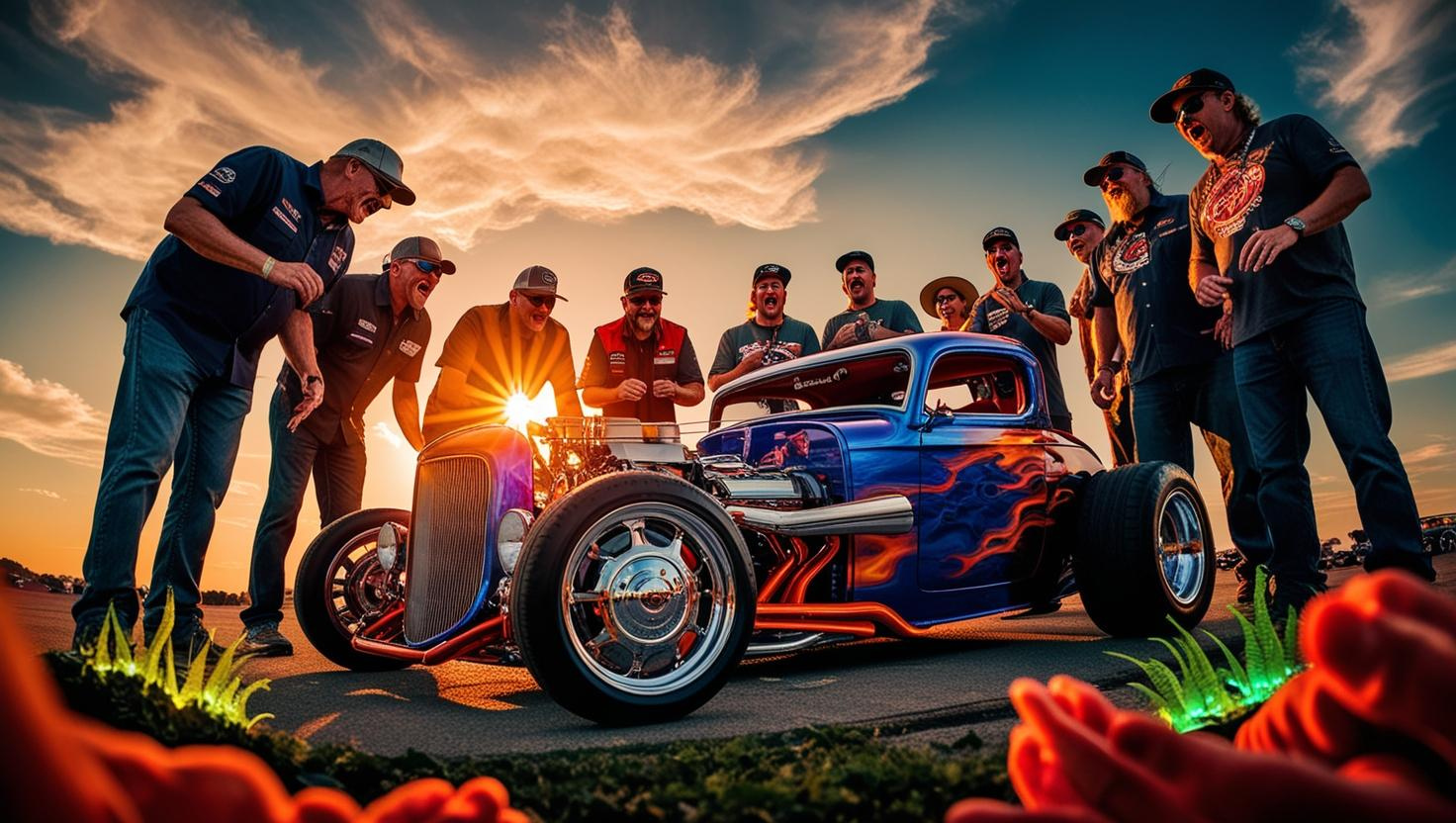 Car enthusiasts gathering