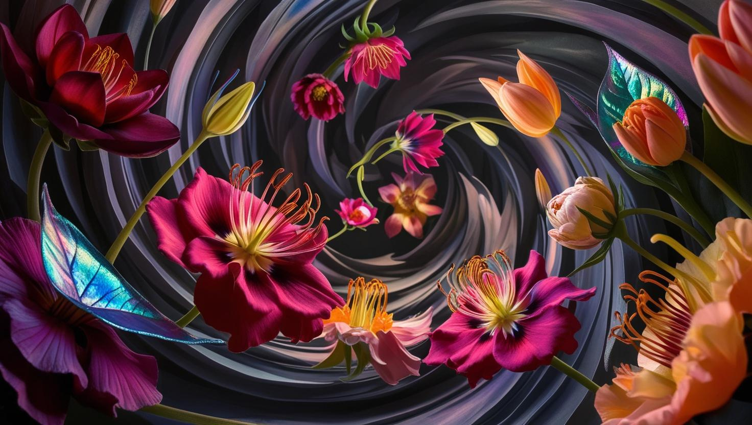 A vibrant bouquet of flowers